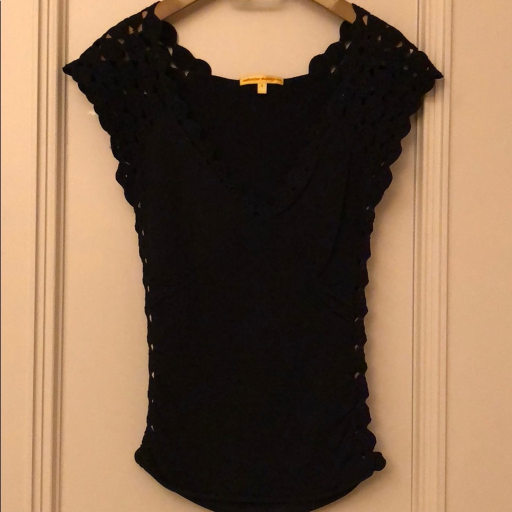 Catherine Malandrino Black Knit Top